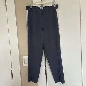 BABATON Periwinkle Side Stripe Conan Terado Cropped Dress Pants Women's 2
